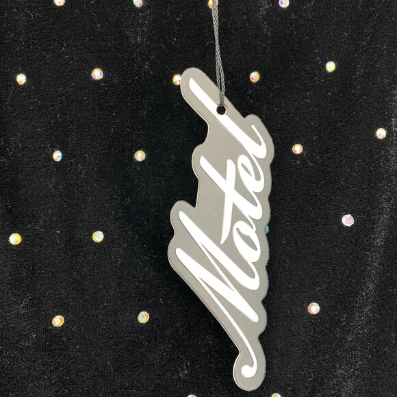 Motel Cheri Split Skirt Womens Sz Small Diamante Black Velvet Pull On Waist NEW - Picture 3 of 8